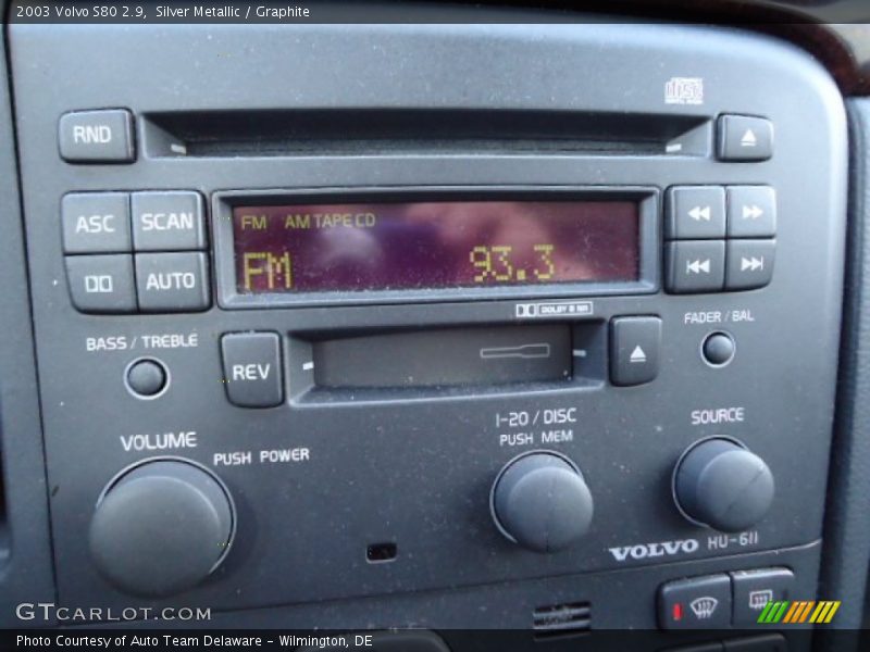 Silver Metallic / Graphite 2003 Volvo S80 2.9