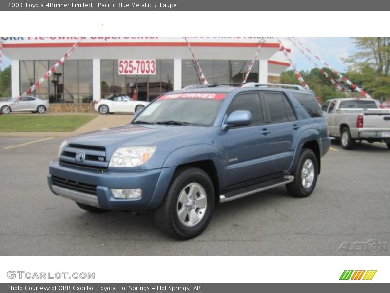 Pacific Blue Metallic / Taupe 2003 Toyota 4Runner Limited
