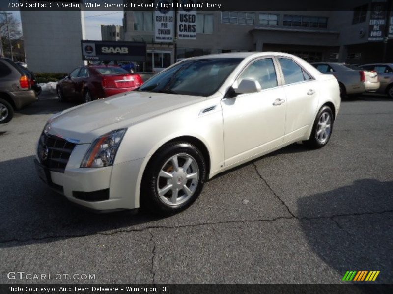 White Diamond Tri-Coat / Light Titanium/Ebony 2009 Cadillac CTS Sedan