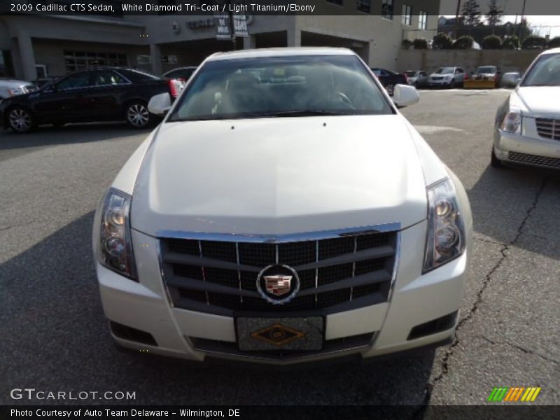 White Diamond Tri-Coat / Light Titanium/Ebony 2009 Cadillac CTS Sedan