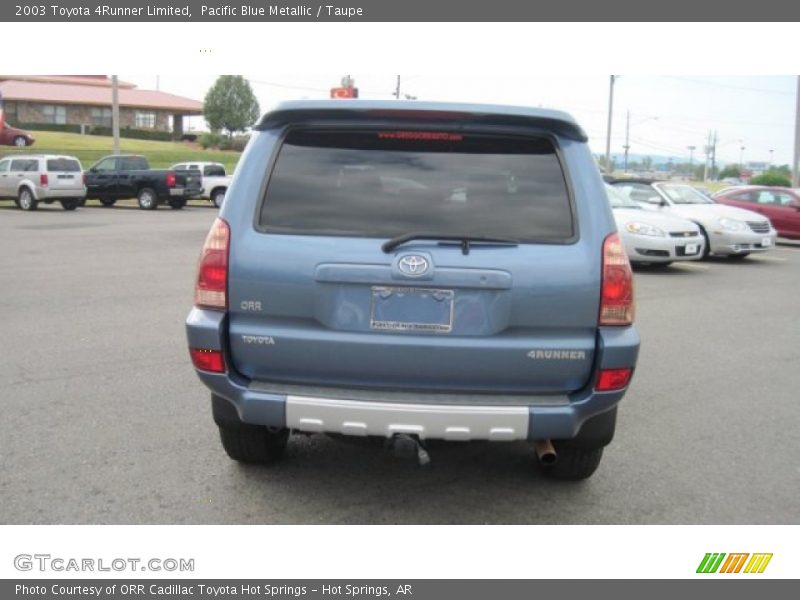 Pacific Blue Metallic / Taupe 2003 Toyota 4Runner Limited