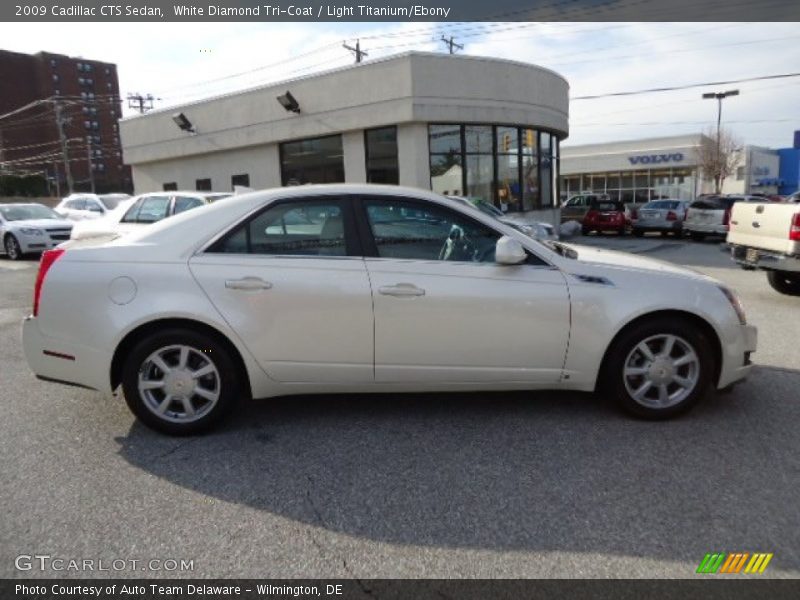 White Diamond Tri-Coat / Light Titanium/Ebony 2009 Cadillac CTS Sedan