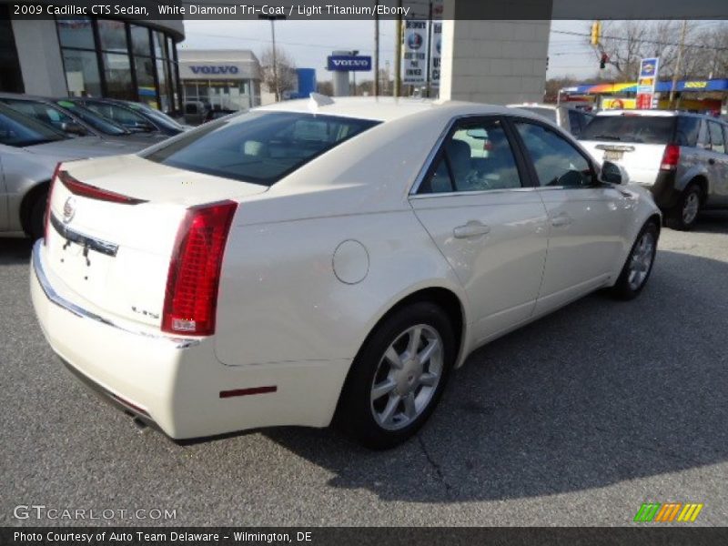 White Diamond Tri-Coat / Light Titanium/Ebony 2009 Cadillac CTS Sedan