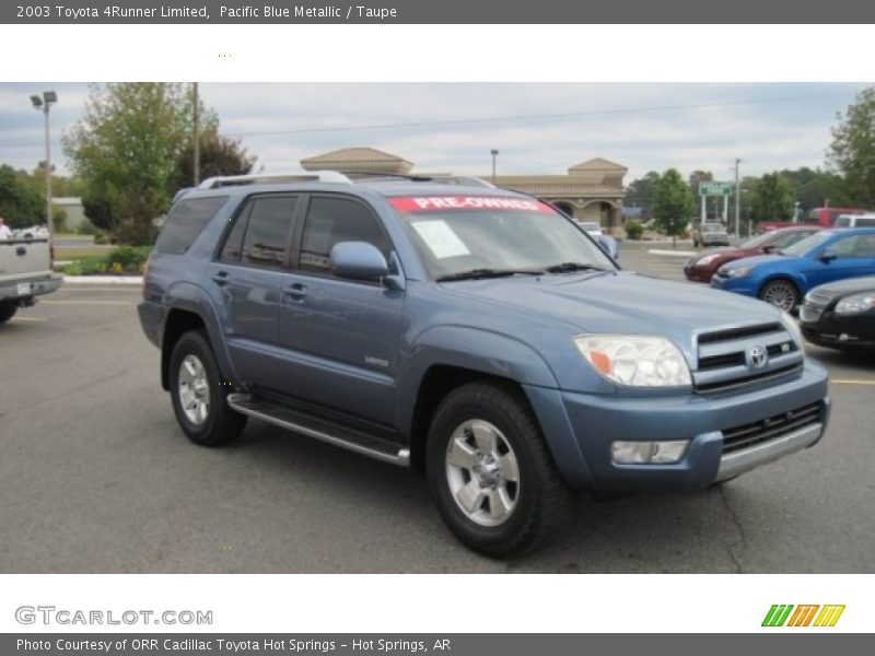 Pacific Blue Metallic / Taupe 2003 Toyota 4Runner Limited