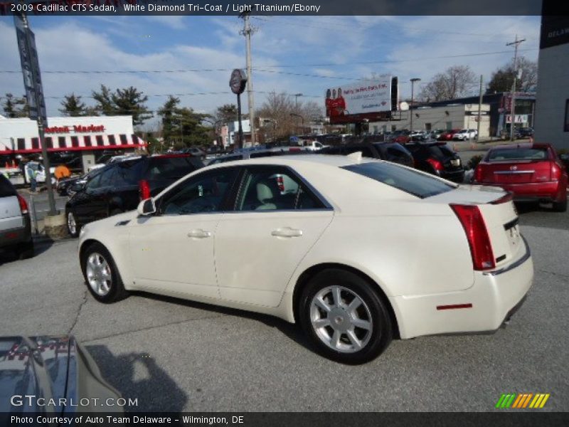 White Diamond Tri-Coat / Light Titanium/Ebony 2009 Cadillac CTS Sedan