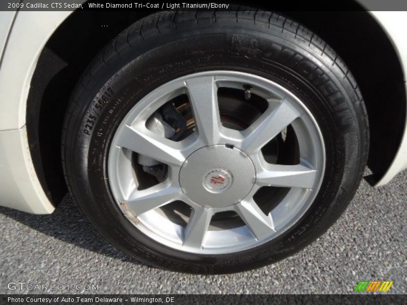 White Diamond Tri-Coat / Light Titanium/Ebony 2009 Cadillac CTS Sedan