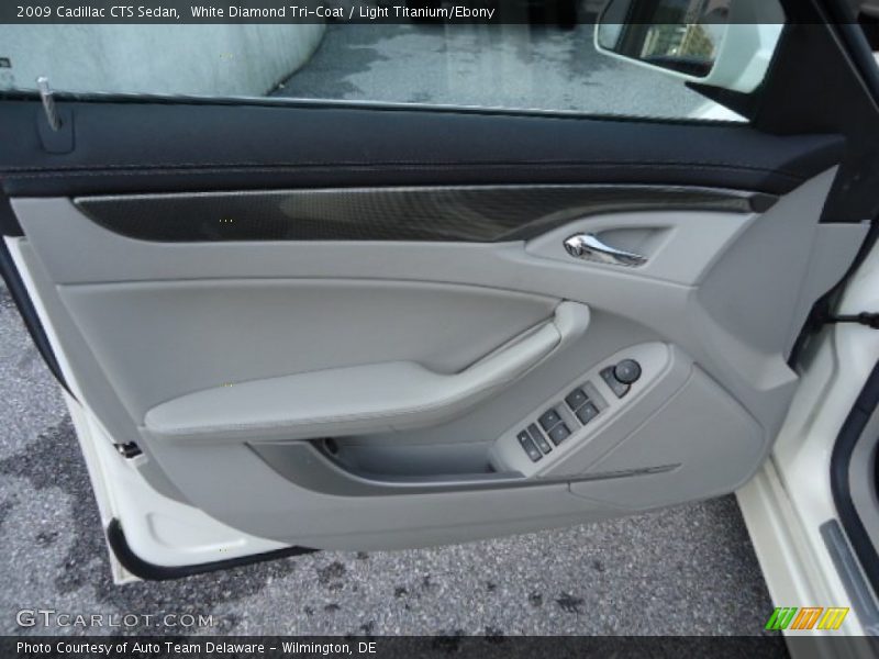 White Diamond Tri-Coat / Light Titanium/Ebony 2009 Cadillac CTS Sedan