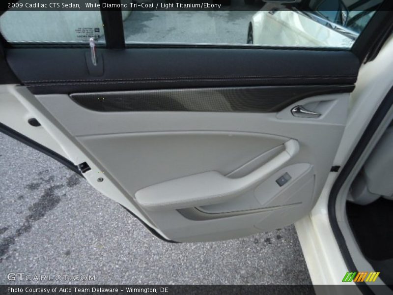 White Diamond Tri-Coat / Light Titanium/Ebony 2009 Cadillac CTS Sedan
