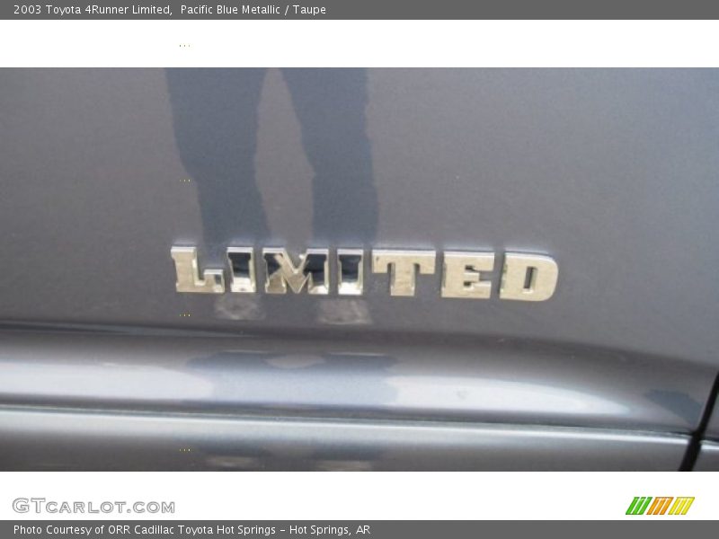 Pacific Blue Metallic / Taupe 2003 Toyota 4Runner Limited