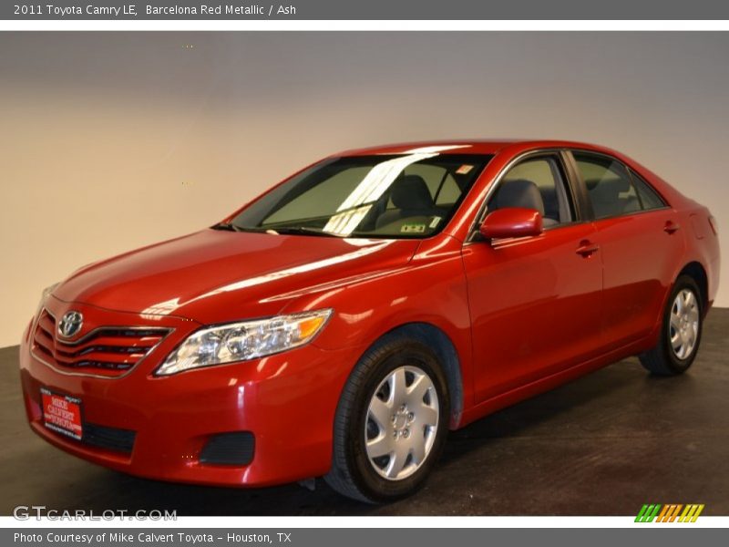 Barcelona Red Metallic / Ash 2011 Toyota Camry LE