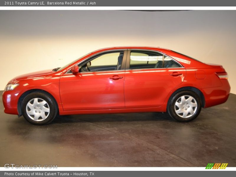 Barcelona Red Metallic / Ash 2011 Toyota Camry LE