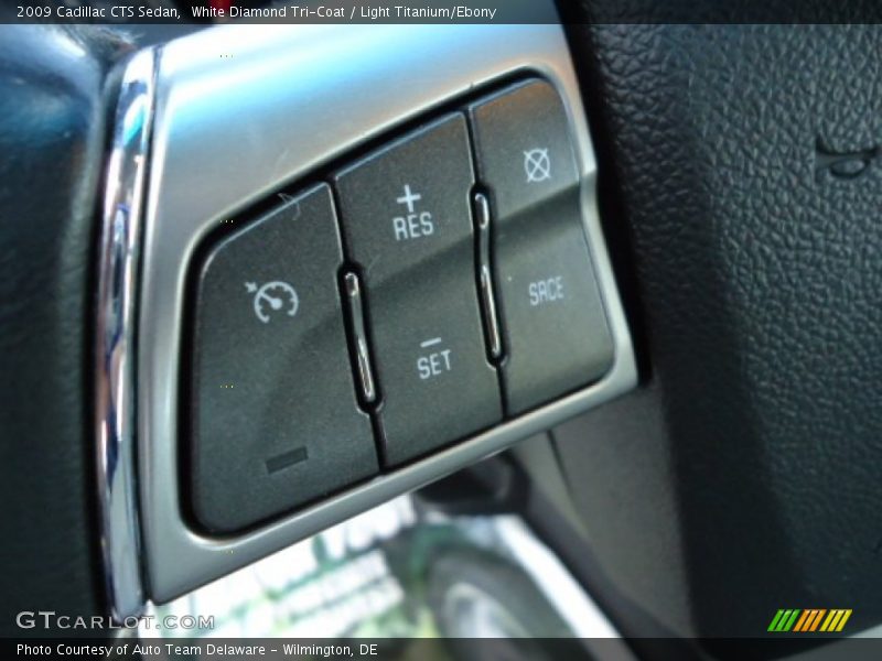 White Diamond Tri-Coat / Light Titanium/Ebony 2009 Cadillac CTS Sedan