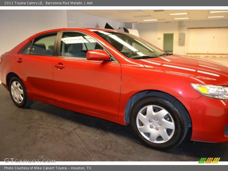 Barcelona Red Metallic / Ash 2011 Toyota Camry LE