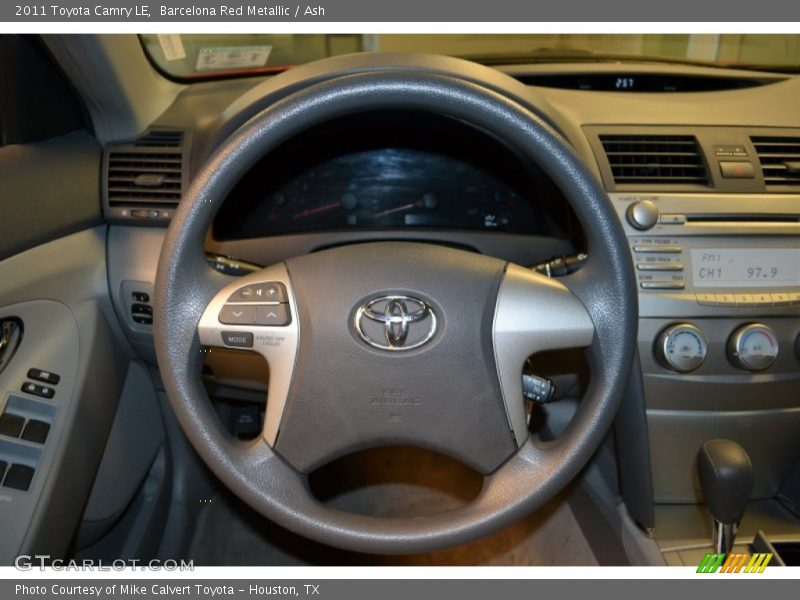 Barcelona Red Metallic / Ash 2011 Toyota Camry LE