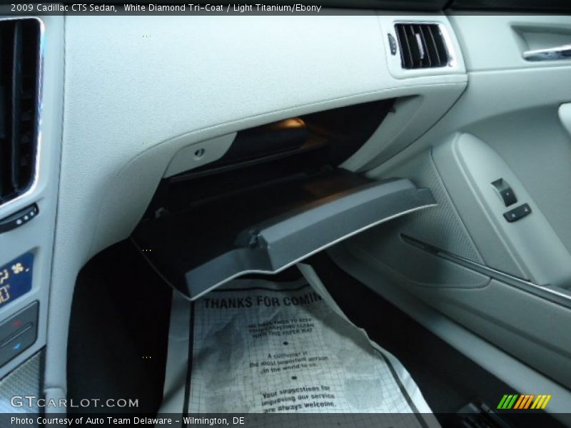 White Diamond Tri-Coat / Light Titanium/Ebony 2009 Cadillac CTS Sedan