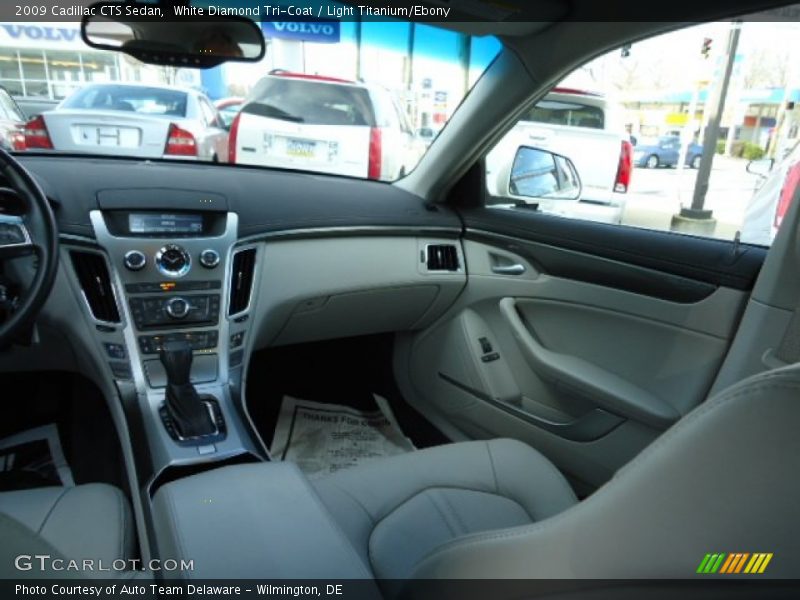 White Diamond Tri-Coat / Light Titanium/Ebony 2009 Cadillac CTS Sedan
