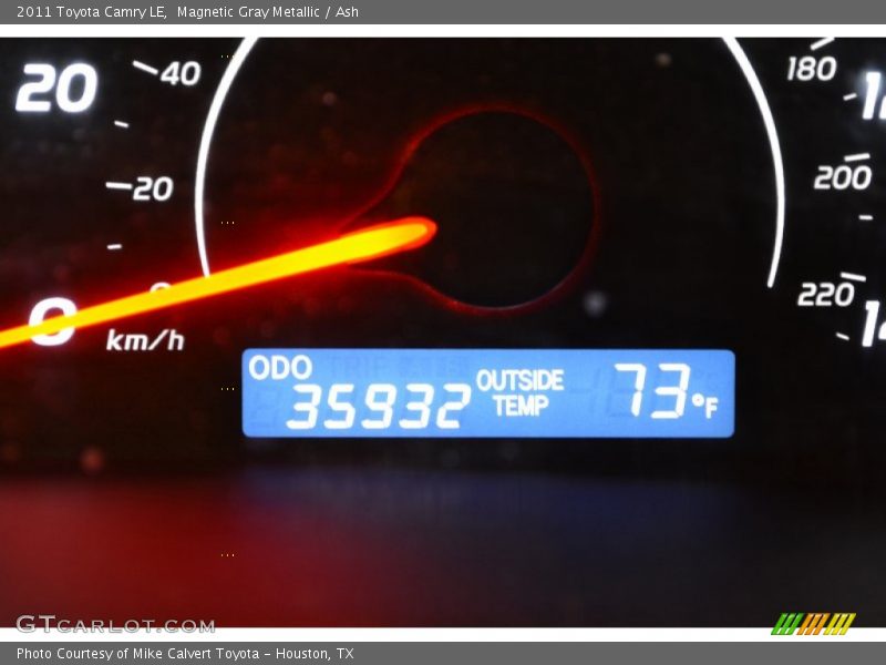 Magnetic Gray Metallic / Ash 2011 Toyota Camry LE