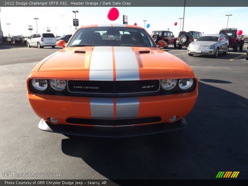  2012 Challenger SRT8 392 Header Orange