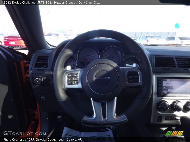 Header Orange / Dark Slate Gray 2012 Dodge Challenger SRT8 392
