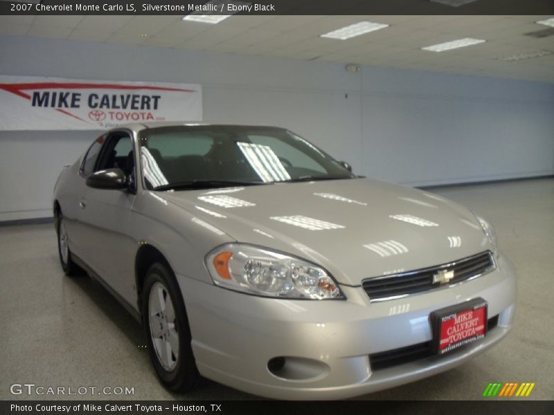 Silverstone Metallic / Ebony Black 2007 Chevrolet Monte Carlo LS
