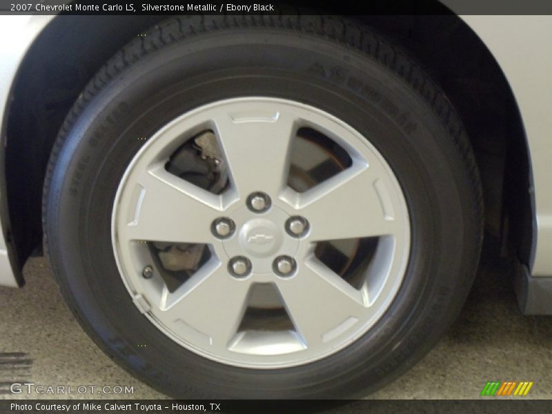 Silverstone Metallic / Ebony Black 2007 Chevrolet Monte Carlo LS