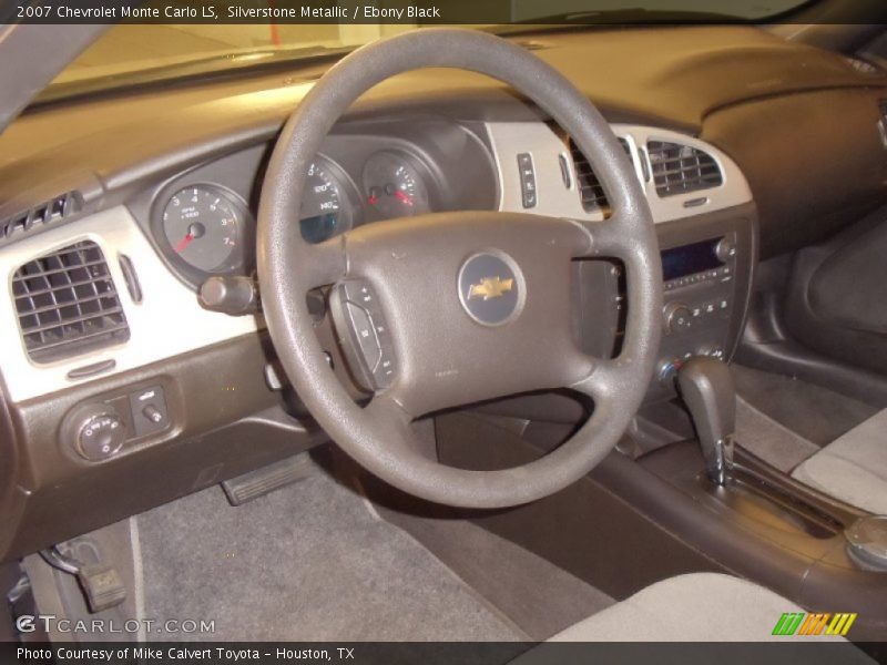 Silverstone Metallic / Ebony Black 2007 Chevrolet Monte Carlo LS