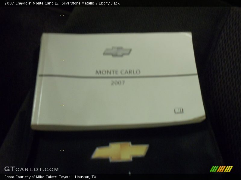 Silverstone Metallic / Ebony Black 2007 Chevrolet Monte Carlo LS