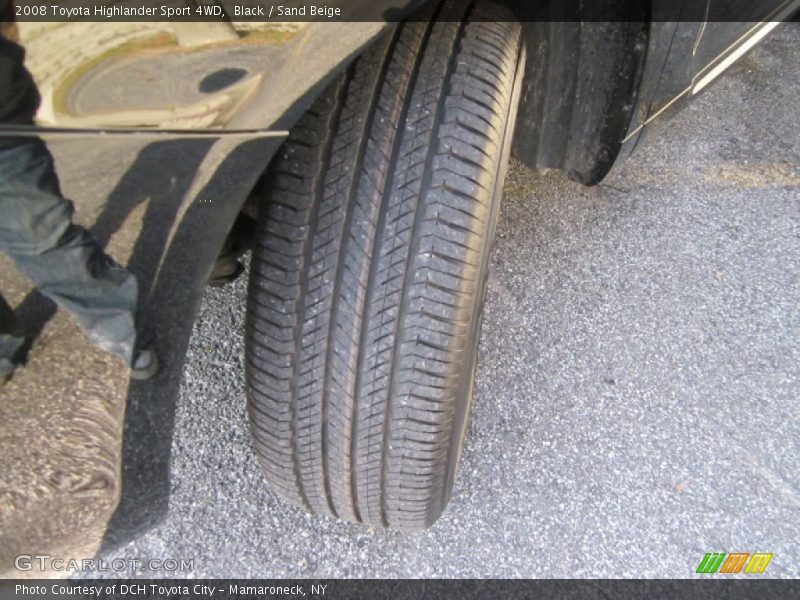 Black / Sand Beige 2008 Toyota Highlander Sport 4WD