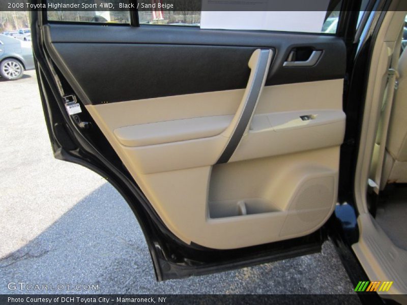 Black / Sand Beige 2008 Toyota Highlander Sport 4WD