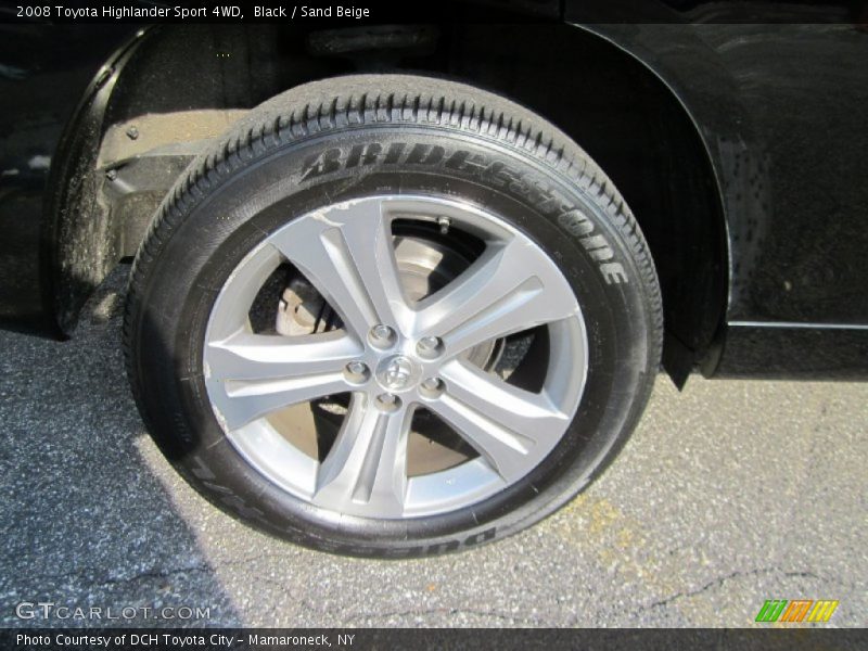 Black / Sand Beige 2008 Toyota Highlander Sport 4WD