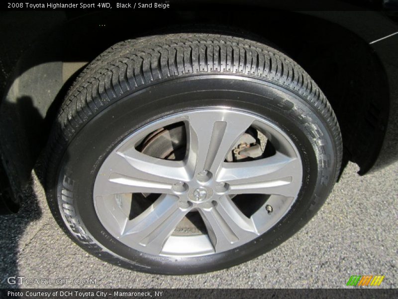 Black / Sand Beige 2008 Toyota Highlander Sport 4WD