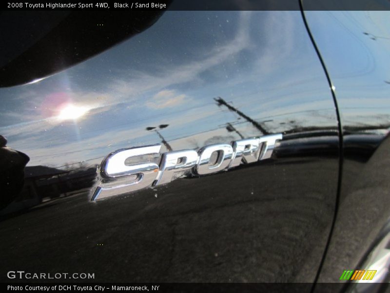 Black / Sand Beige 2008 Toyota Highlander Sport 4WD