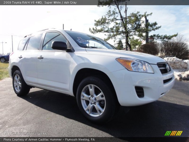 Super White / Ash Gray 2009 Toyota RAV4 V6 4WD