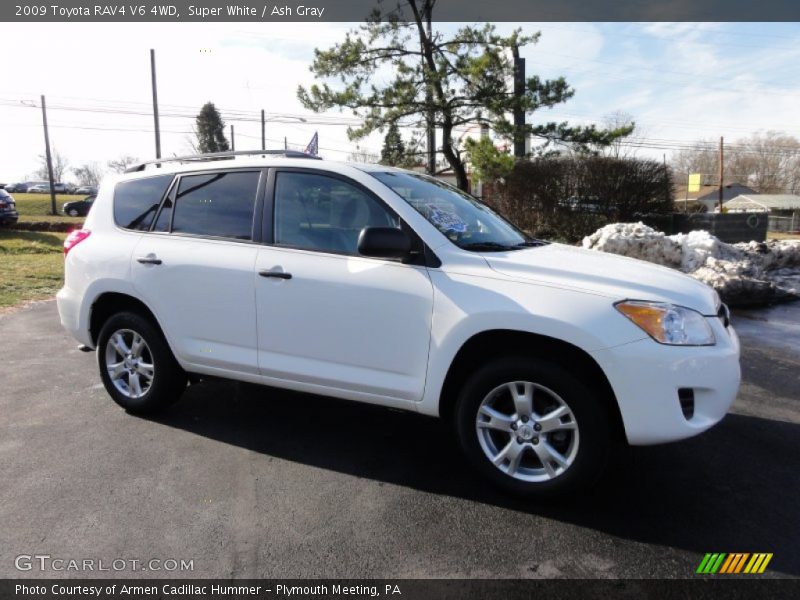 Super White / Ash Gray 2009 Toyota RAV4 V6 4WD
