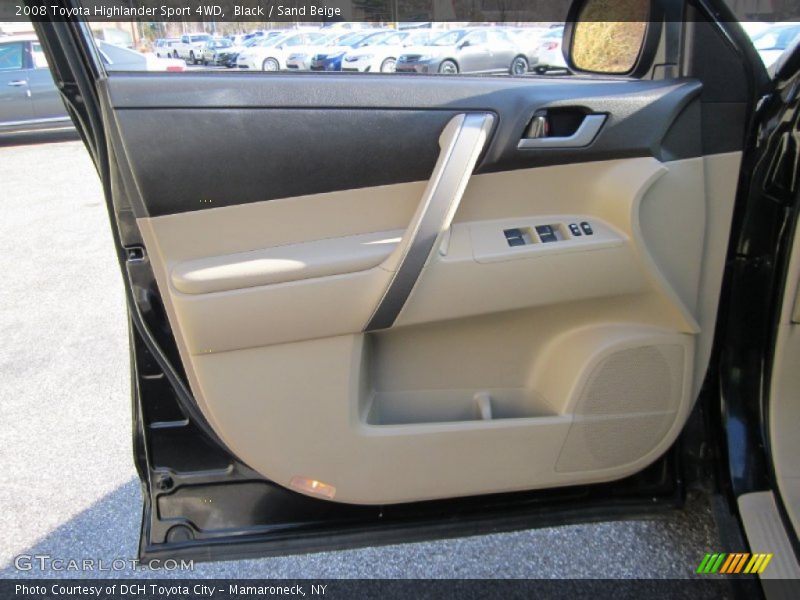 Black / Sand Beige 2008 Toyota Highlander Sport 4WD