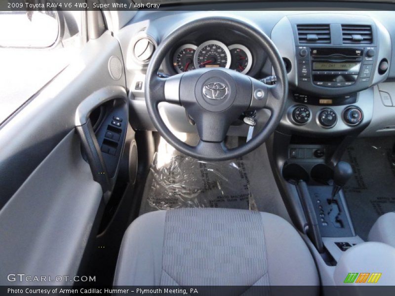 Super White / Ash Gray 2009 Toyota RAV4 V6 4WD