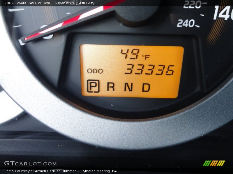 Super White / Ash Gray 2009 Toyota RAV4 V6 4WD