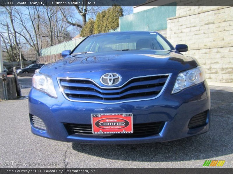 Blue Ribbon Metallic / Bisque 2011 Toyota Camry LE