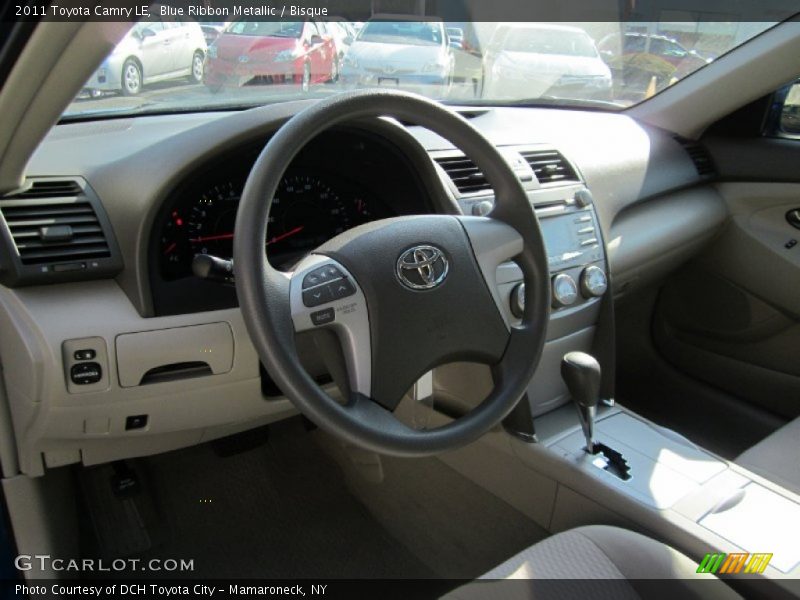 Blue Ribbon Metallic / Bisque 2011 Toyota Camry LE