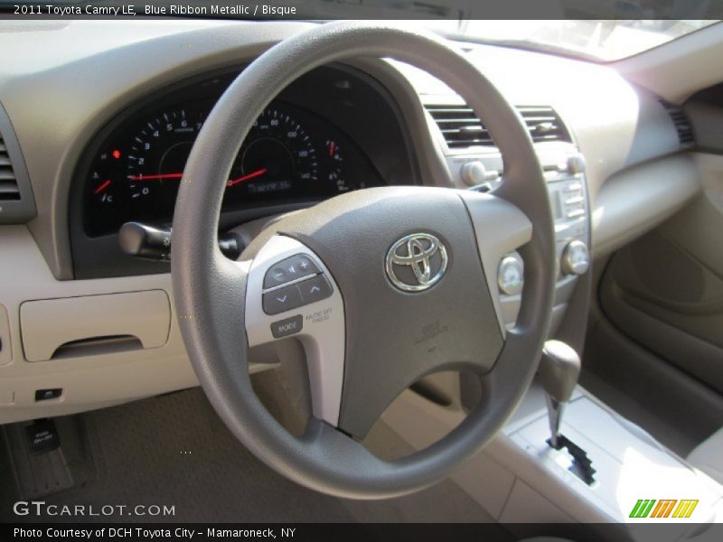 Blue Ribbon Metallic / Bisque 2011 Toyota Camry LE