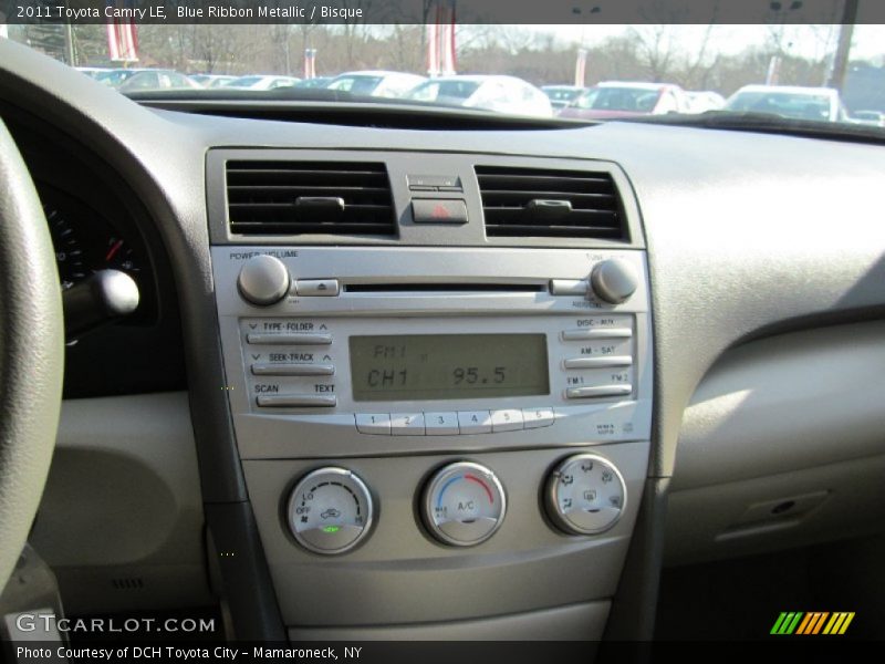 Blue Ribbon Metallic / Bisque 2011 Toyota Camry LE