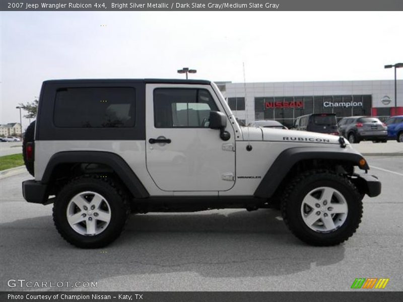 Bright Silver Metallic / Dark Slate Gray/Medium Slate Gray 2007 Jeep Wrangler Rubicon 4x4