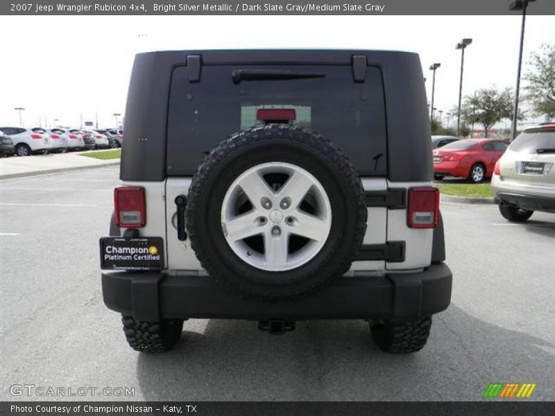 Bright Silver Metallic / Dark Slate Gray/Medium Slate Gray 2007 Jeep Wrangler Rubicon 4x4
