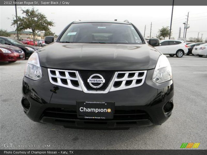 Super Black / Gray 2012 Nissan Rogue SV