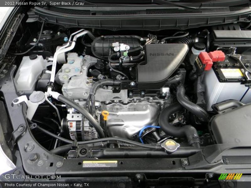 Super Black / Gray 2012 Nissan Rogue SV