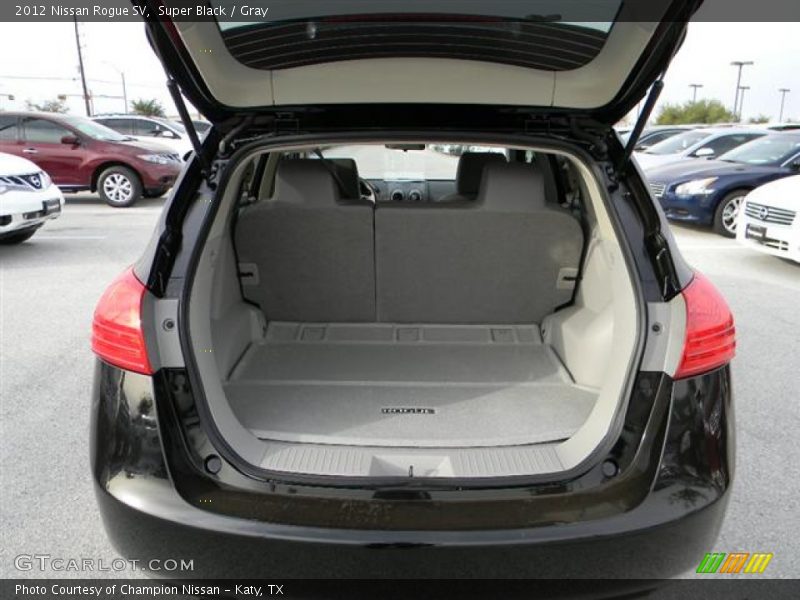 Super Black / Gray 2012 Nissan Rogue SV