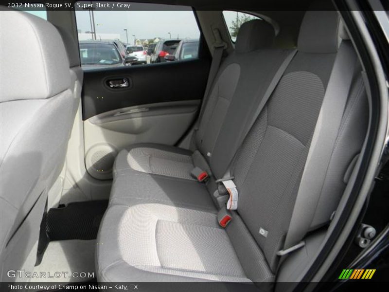 Super Black / Gray 2012 Nissan Rogue SV