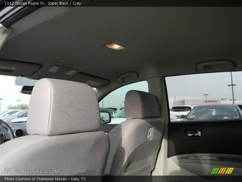 Super Black / Gray 2012 Nissan Rogue SV