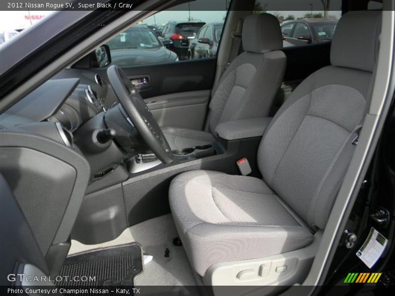 Super Black / Gray 2012 Nissan Rogue SV