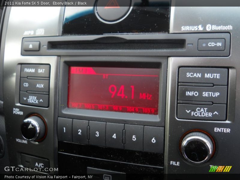 Audio System of 2011 Forte SX 5 Door